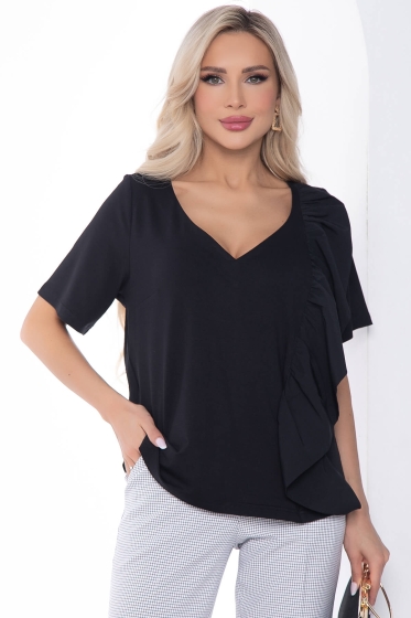 Блуза Волна черная Б10162