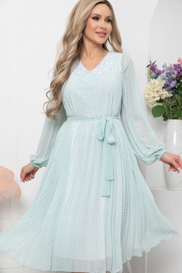 Платье "Дивная история" (нежная мята) П5776