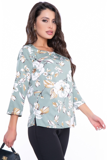 Блуза "Оливковая страсть" ХИТ Б3025