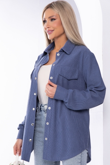 Рубашка "Дыхание весны" (джинс) Б8228