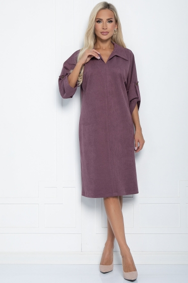 Платье Нежность осени (лиловое) П11269