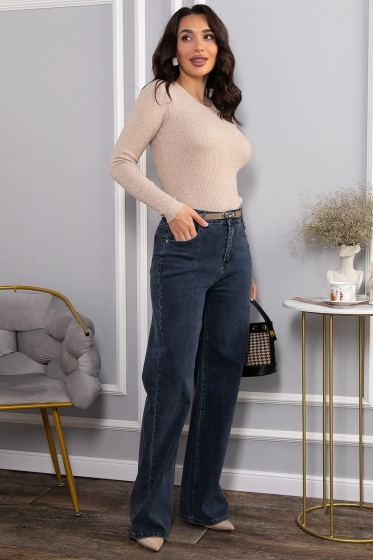 Джинсы Эшна (мокрый асфальт) Б14602-4М