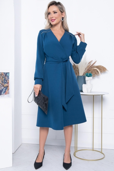 Платье "Леора" (морская волна) П7185