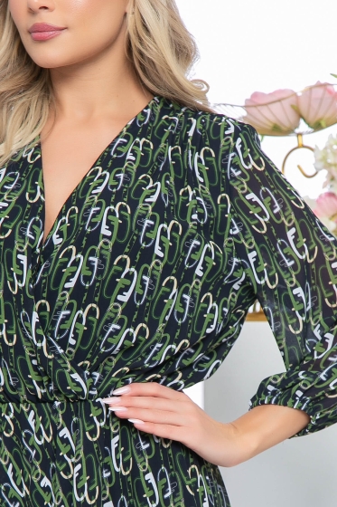 Платье "Леди Шик" (грин) П5479