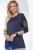 Джемпер с сетчатыми рукавами "В гармонии с собой" (синий) Б8464 Джемпер с сетчатыми рукавами "В гармонии с собой" (синий) Б8464