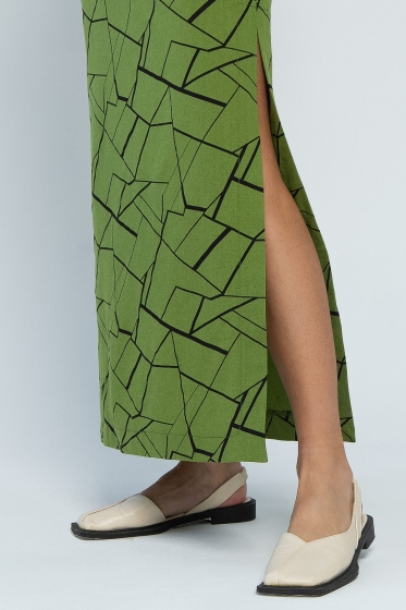 Платье Дария (лайм) П13480-1М