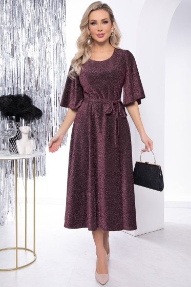 Платье "Ирина" (рубин) П7629