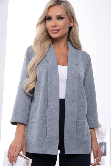 Жакет "Агата" НЬЮ Б7229 (серо-голубой)