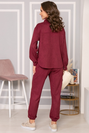 Костюм "На пульсе моды" (бордо) К5025