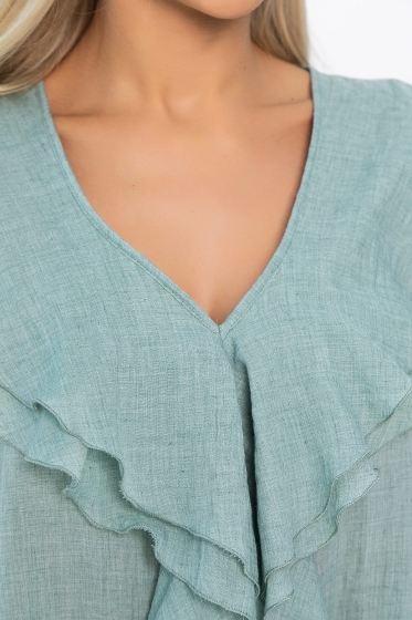 Блуза Поцелуй ветра (светло-зеленая) Б13895-7М