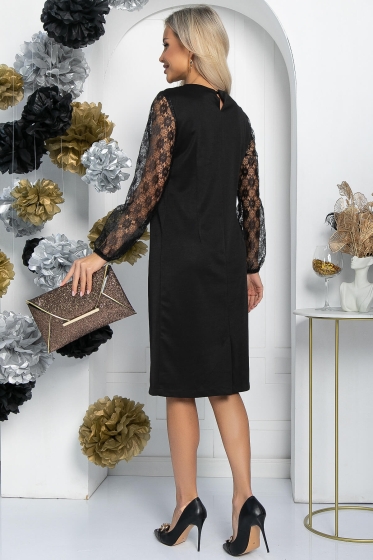 Платье Фурия (черное) П11654