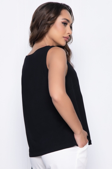 Блуза Мой день НЬЮ (черная) Б10785