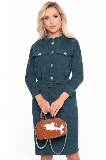 Платье "Сафари" (изумруд) П3071