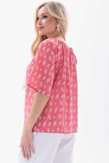 Блуза "Аксинья" (коралл) Б5946