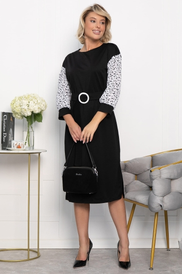 Платье Мисс Элегантность НЬЮ (черно-белое) П12764-18