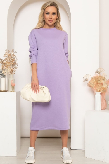 Платье "Янина" (сирень) П4079