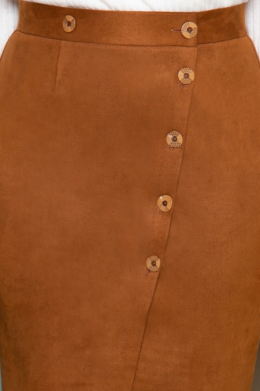 Юбка "Изящный силуэт" (каштан) Ю3266