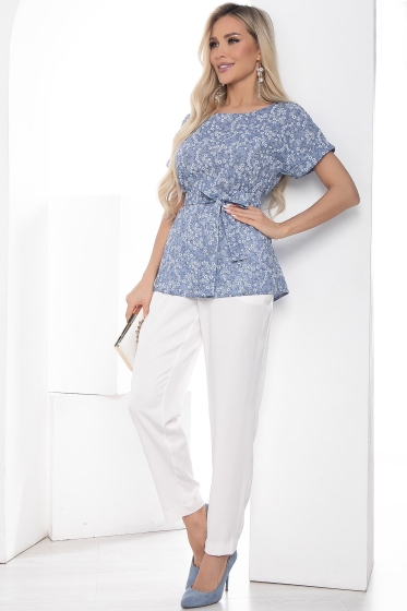 Блуза Амади (синяя) Б10259