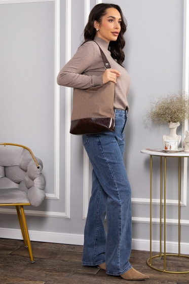 Сумка-шопер (коричневая) СШ08-46