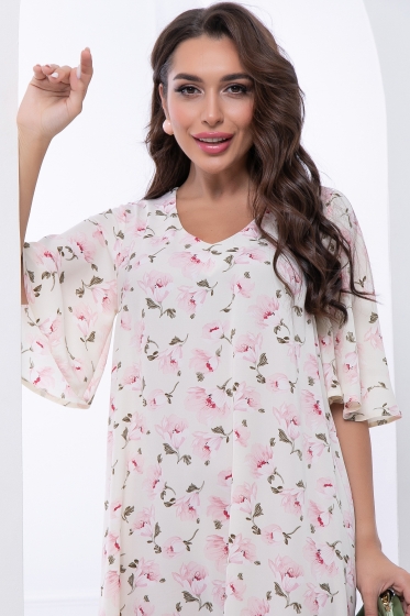 Платье "Натали" (светло-желтое) П6746