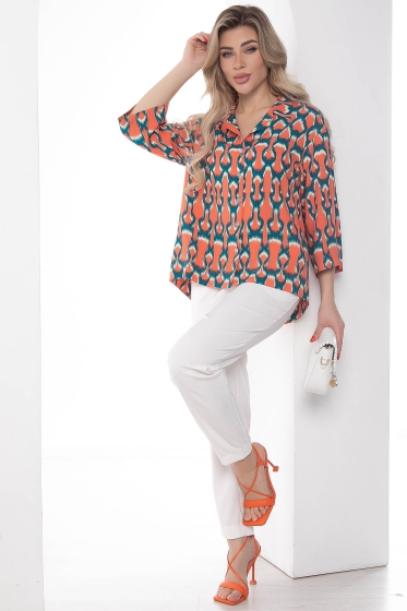 Рубашка Антария коралл Б10080