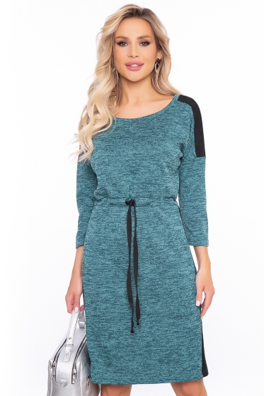 Платье "Дана" (меланж грин) П3050