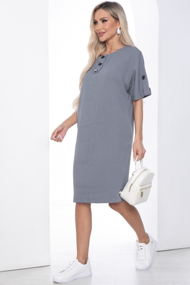 Платье Кайла люкс (серое) П10101
