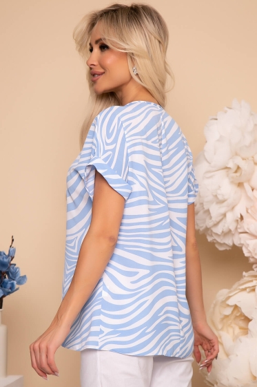 Блуза "Амади" (голубая) Б3879