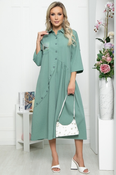 Платье "Индира" (малахит) П5548