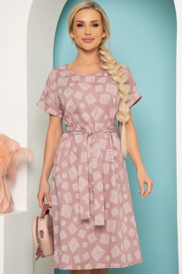 Платье "Бренди" (пыльная роза) П3823