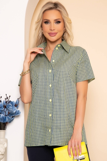 Рубашка "Классика" (желтая клетка) Б3859