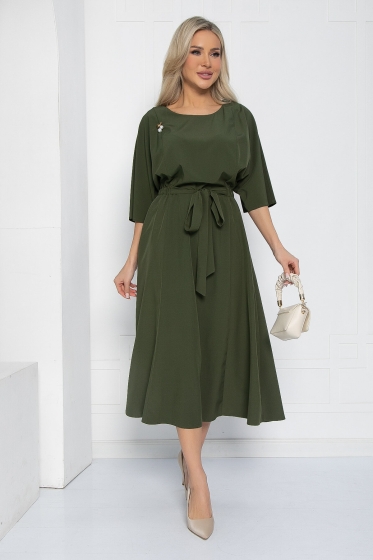 Платье Воздушный полёт (зеленая сосна) П12476-15