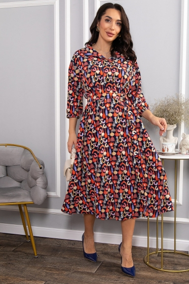 Платье Дамира (разноцветное) П14611-16М