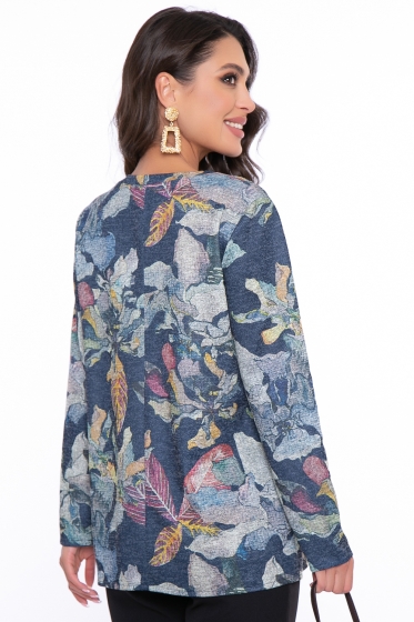 Джемпер "Вивьен" (ирисы) Б2716