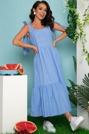 Сарафан "Лето" (голубой) П3763