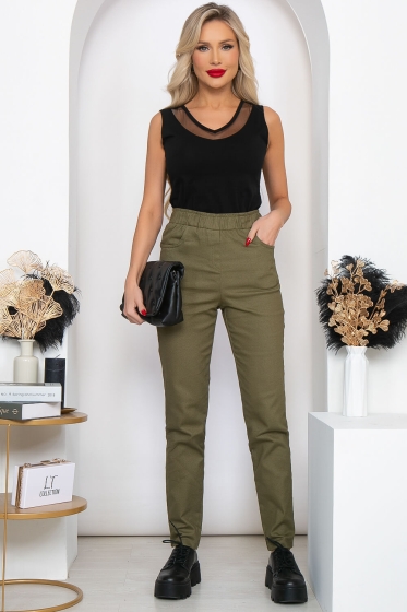 Брюки "Моделос" (хаки) ХИТ Б5062