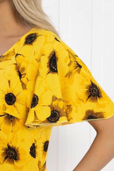 Платье Теплое лето (желтое) П12878-19М