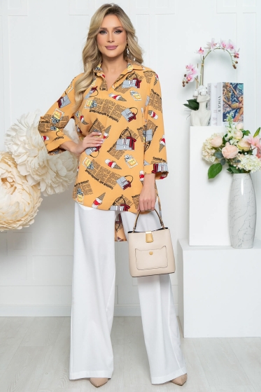 Рубашка "Классика времени" (персик) Б5321