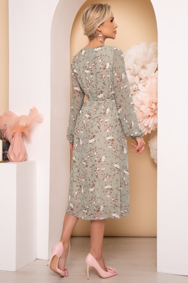 Платье "Волшебная история" (олива) П3830