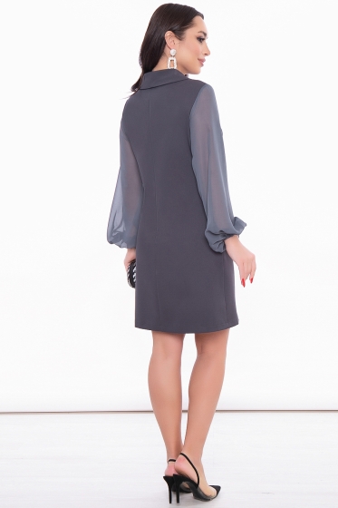 Платье "Стильная классика" (грей) П3123