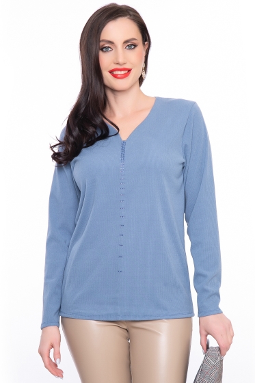 Джемпер "Прикосновение нежности" (джинс) Б3129