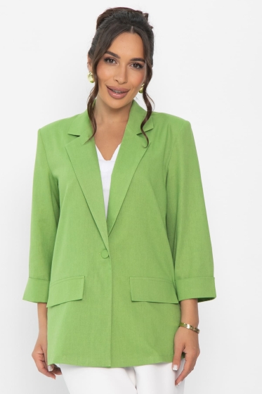 Пиджак льняной Мэрлин (зеленый) Б13961-7М