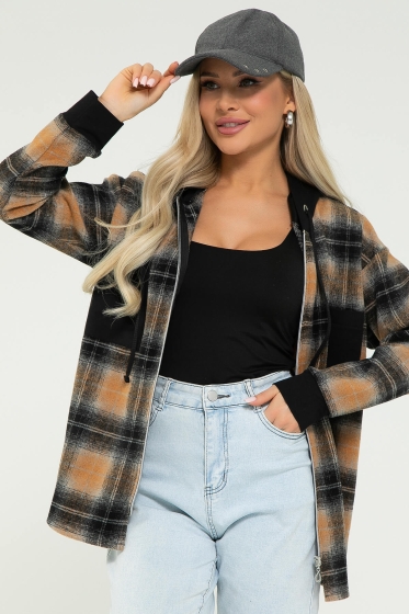 Рубашка Больше чем стиль (коричневая) Б12874М