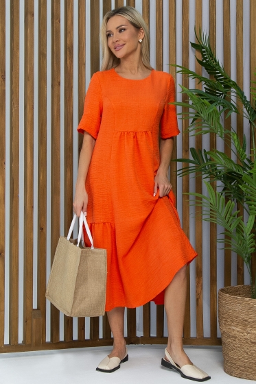 Платье Воздушный поцелуй (оранжевое) П13490-18М
