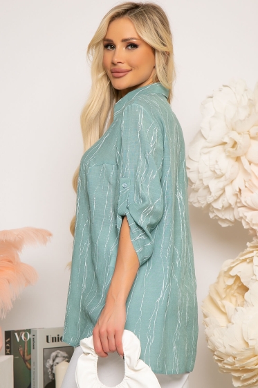 Блуза "Маргарет" (мята) Б3841