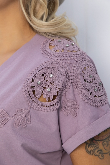 Блуза Время перемен (пыльно-фиолетовая) Б12774-20М