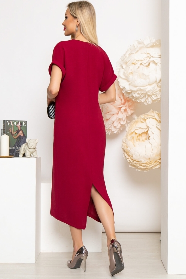 Платье "Герда" (бордо) П3953