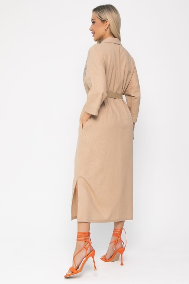 Платье Мирослава (бежевое) П13700-7М