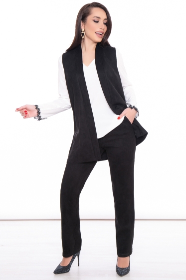 Костюм брючный "Перевоплощение" (блэк) К3212