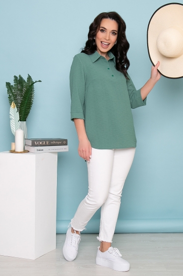 Блуза "Ирэн" (полынь) Б3396